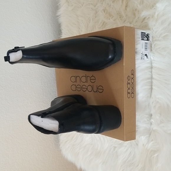 Andrew Assous Black Ankle Boots - Picture 3 of 4